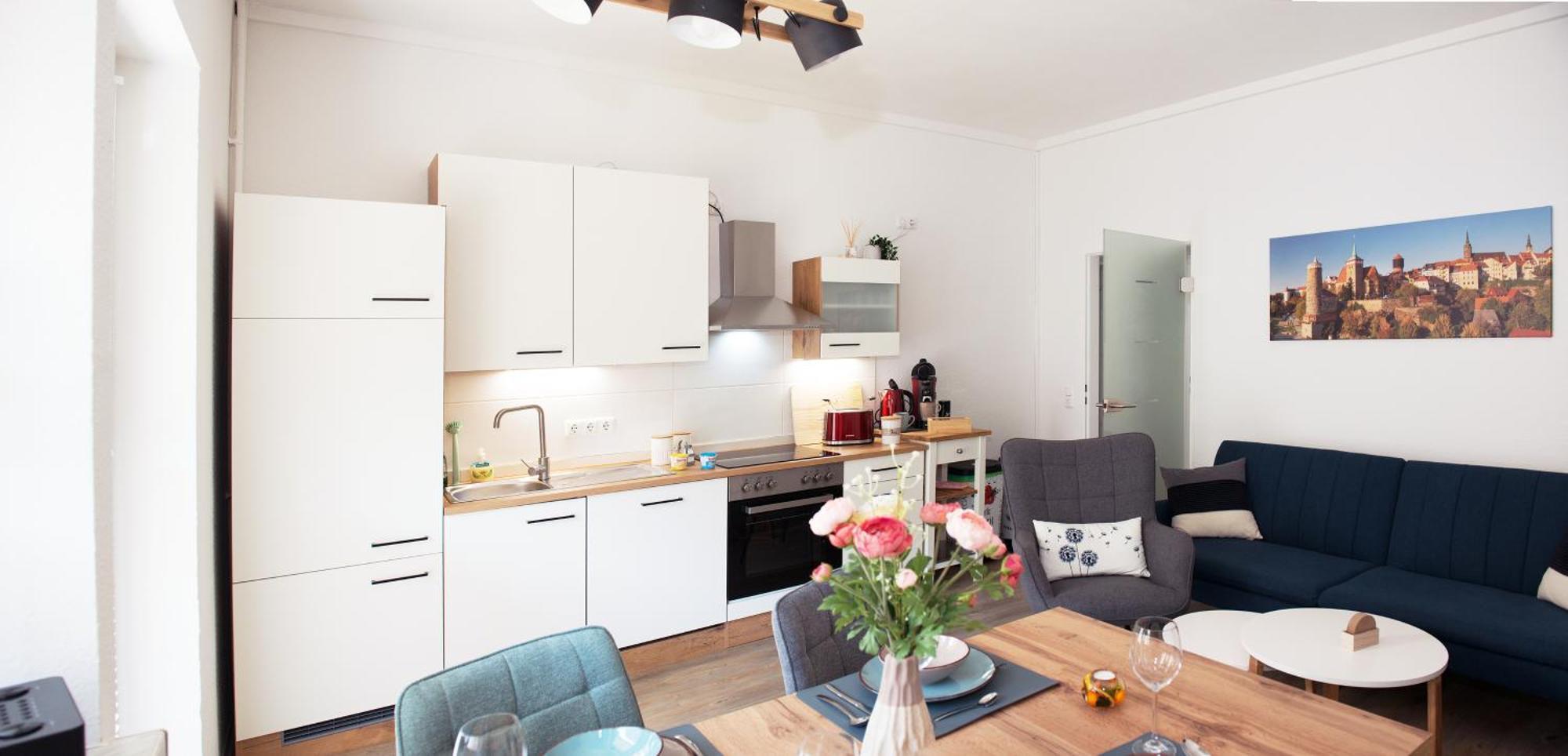 Savor Appartement 5 Personen 2 Schlafzimmer Babybett Netflix Balkon Zentrum Bautzen Luaran gambar