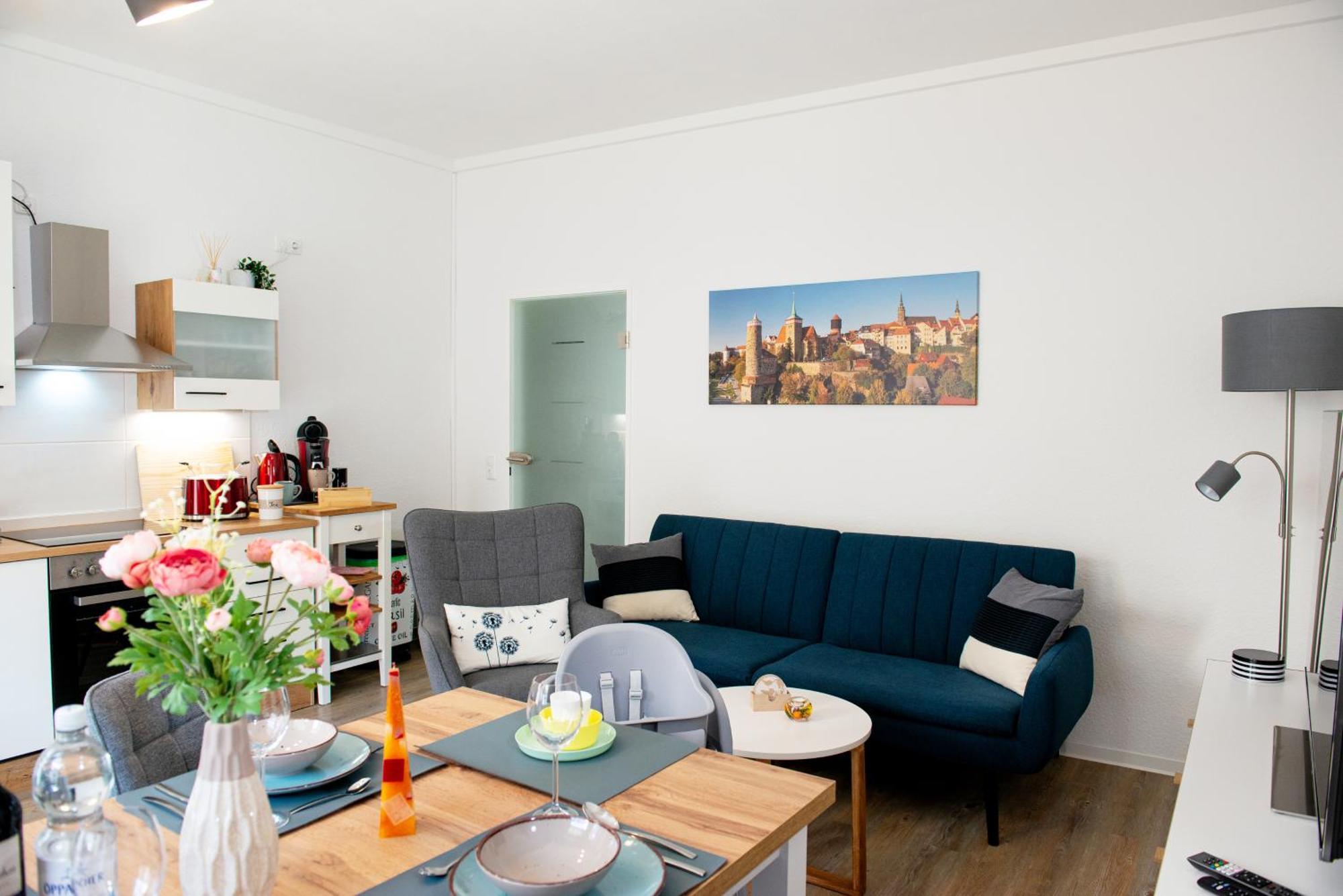Savor Appartement 5 Personen 2 Schlafzimmer Babybett Netflix Balkon Zentrum Bautzen Luaran gambar