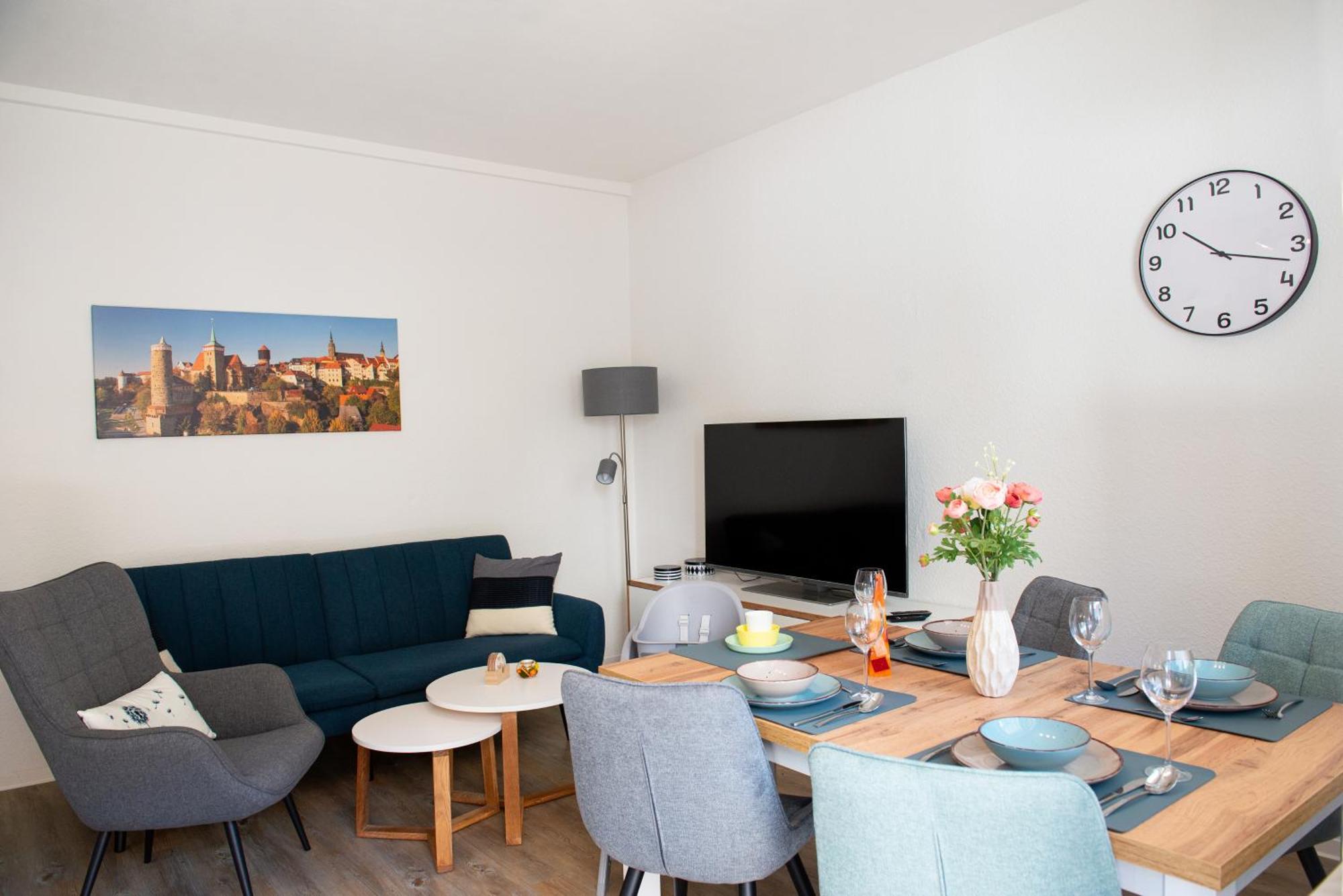 Savor Appartement 5 Personen 2 Schlafzimmer Babybett Netflix Balkon Zentrum Bautzen Luaran gambar